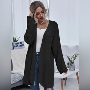 Black Knitted Cardigan